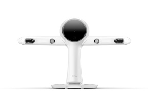 RAYFace 本体の正面。4つの顔貌カメラと2つの歯牙カメラが並ぶ